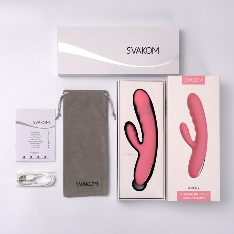 SVAKOM -Avery Thrusting Rabbit Pink