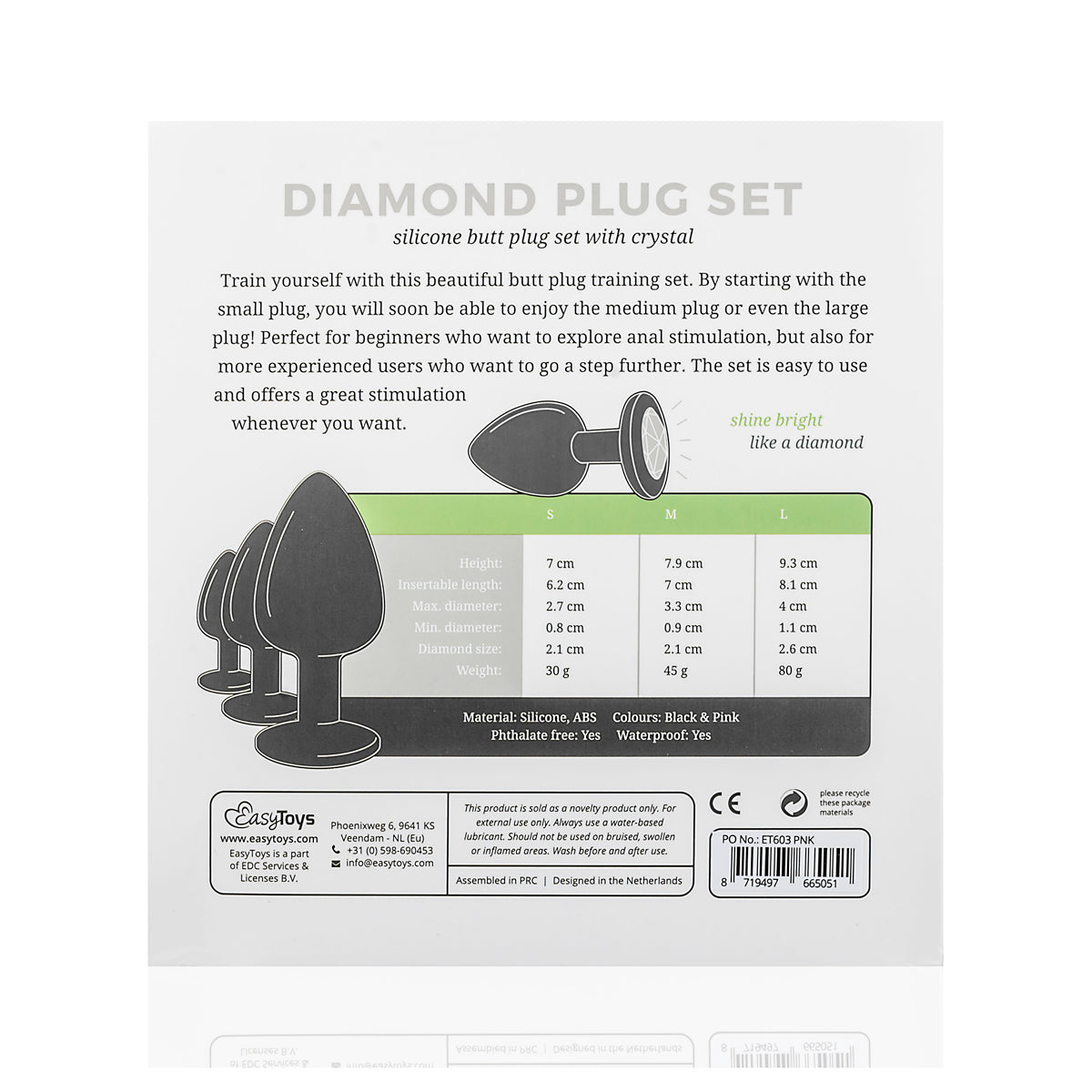 Silicone Diamond Plug Set