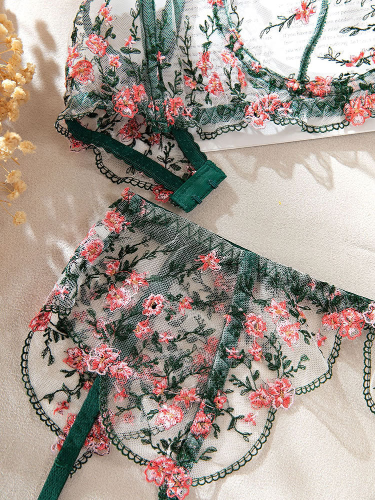 Fern Suspender Belt