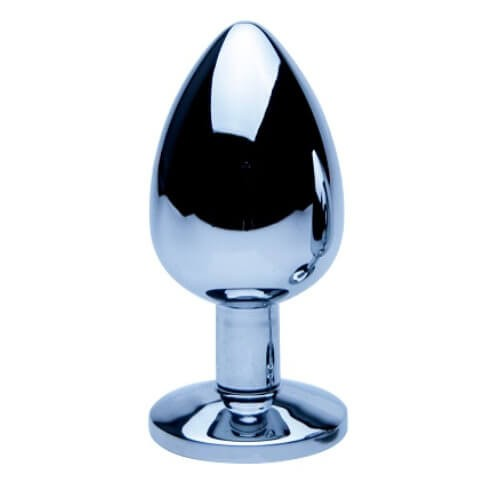 Precious Metals Silver Large Butt Plug