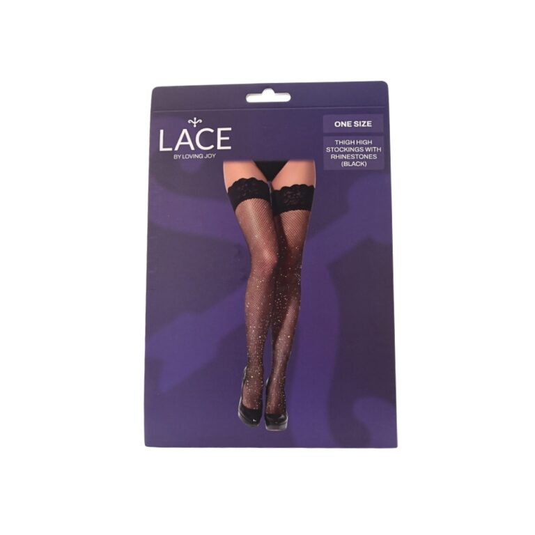 Fishnet Rhinestone Hold Ups