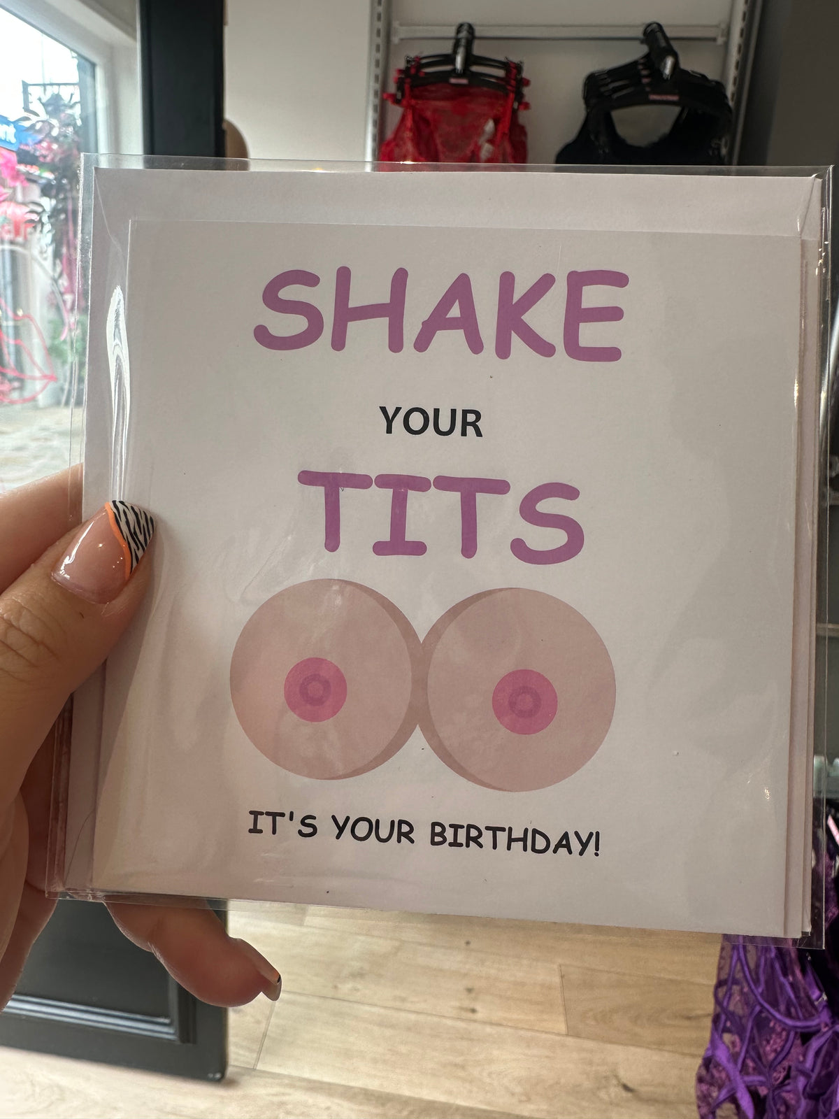 Shake Your Tits Card