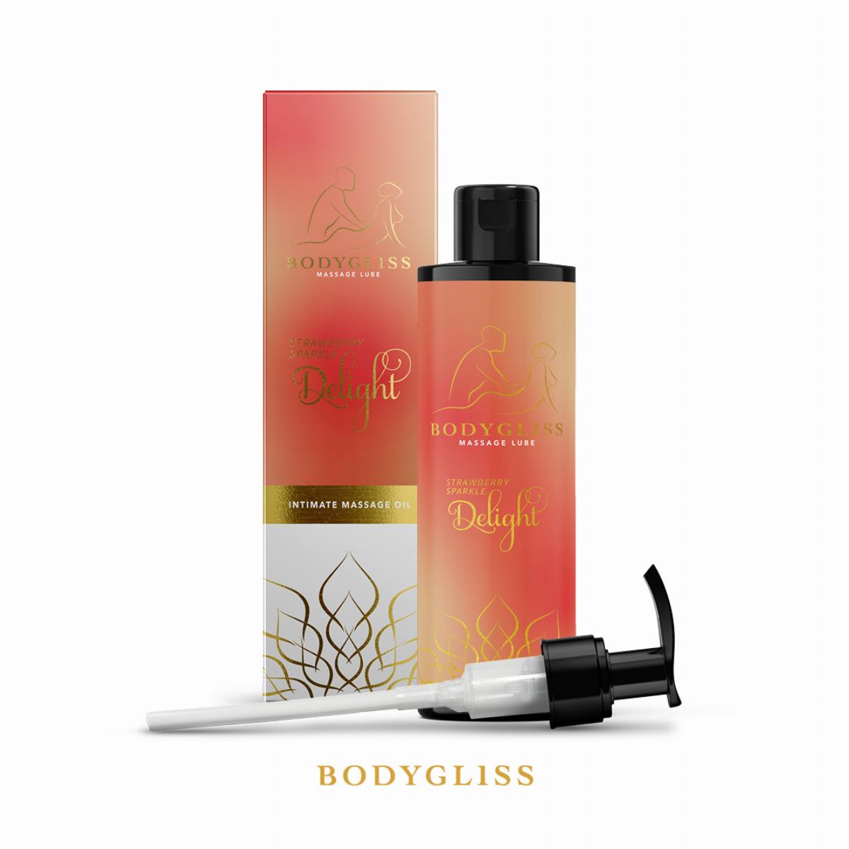Bodygliss - Massage Oil & Lubricant - Strawberry Sparkle