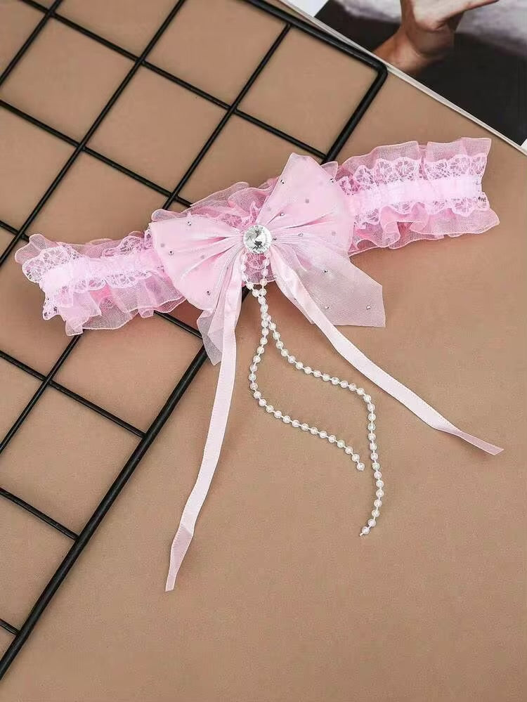 Pink Sparkly Garter