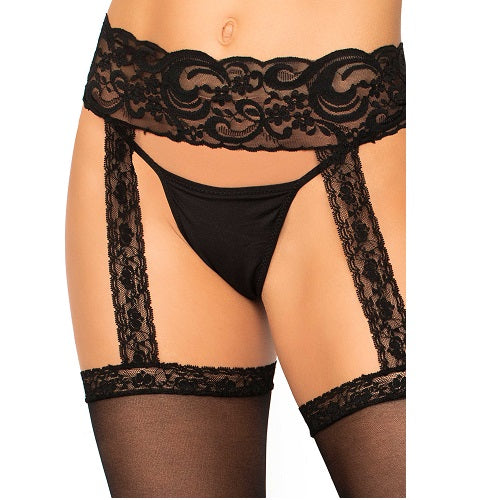 Sheer Stockings & Suspender Belt Set
