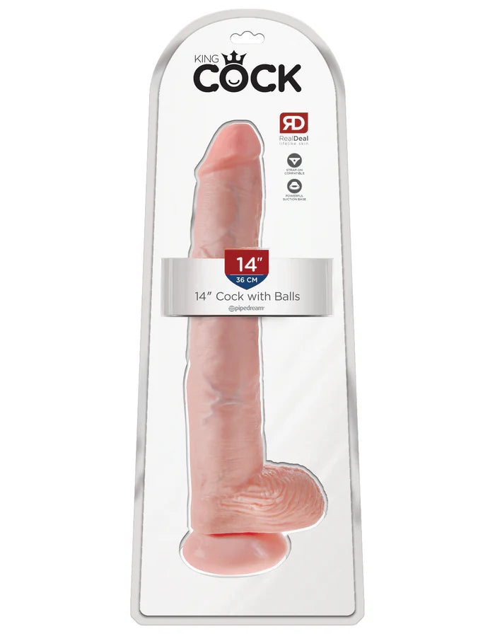 King Cock 14 Inch With Balls