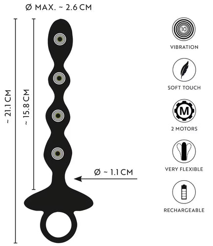 Flexible Vibrating Anal Beads