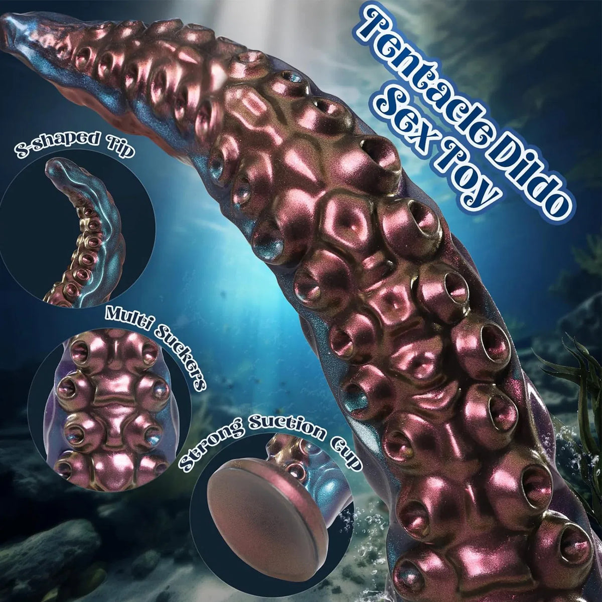 Power Monsters - 18.5 Inches Tentacle Dildo