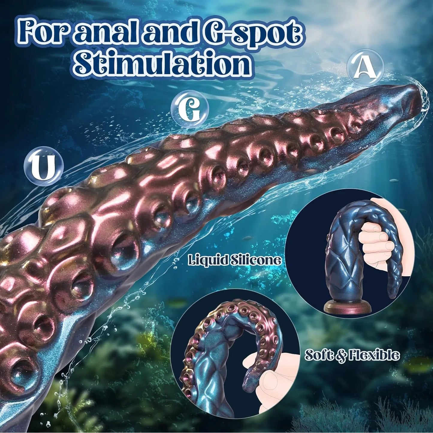 Power Monsters - 18.5 Inches Tentacle Dildo