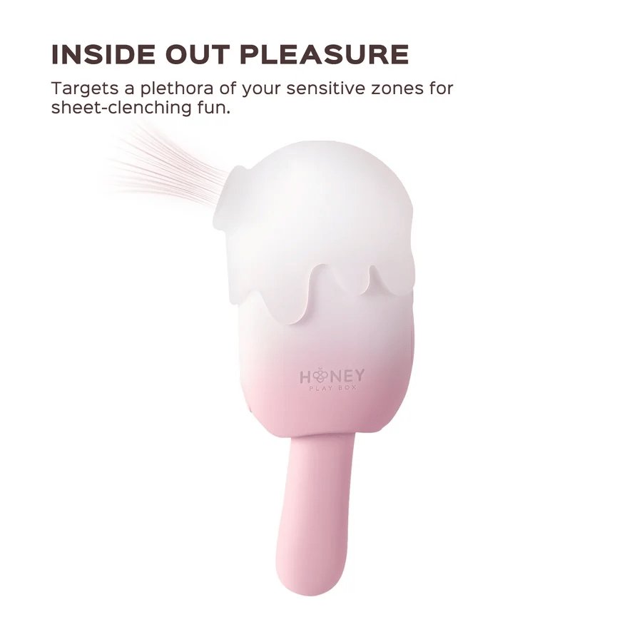 Honey Play Box - Cream Pop Stimulator 3 in 1 Vibrator