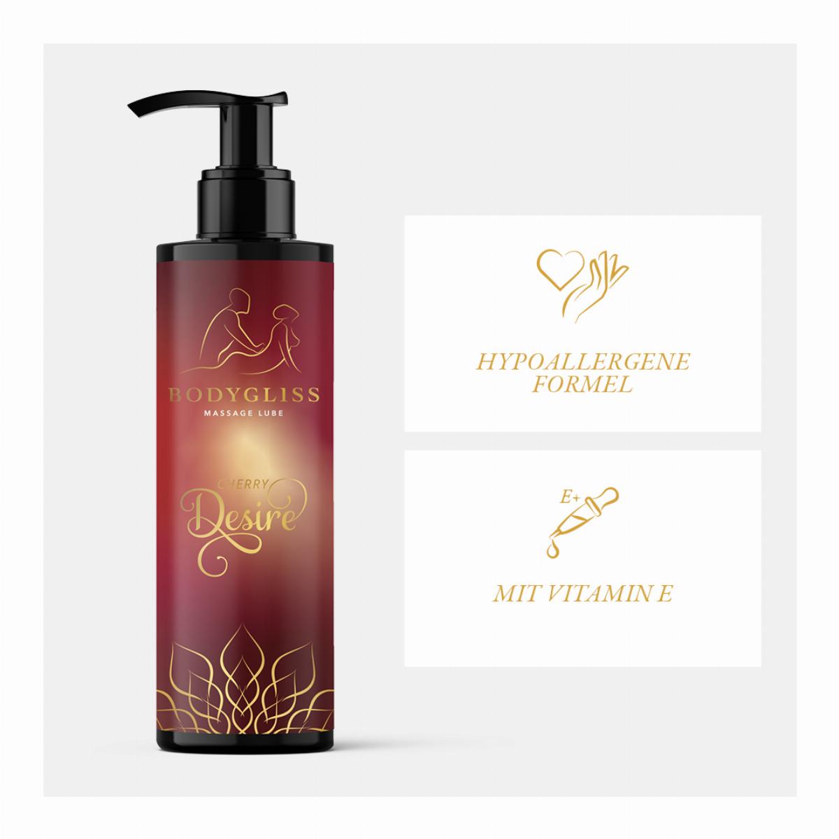 Bodygliss - Massage Oil & Lubricant - Cherry Desire