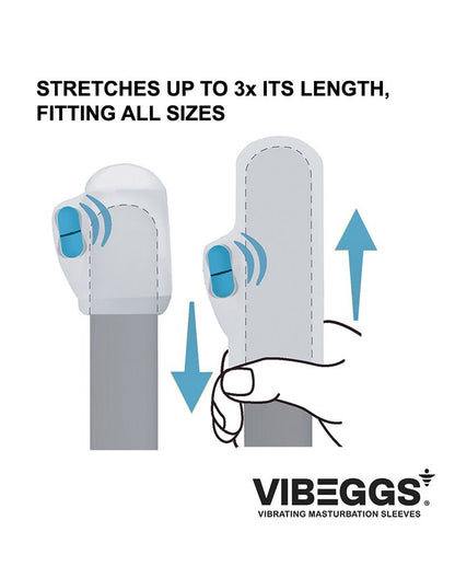 VibeEggs Vibrating Masturbator - Candy Curves