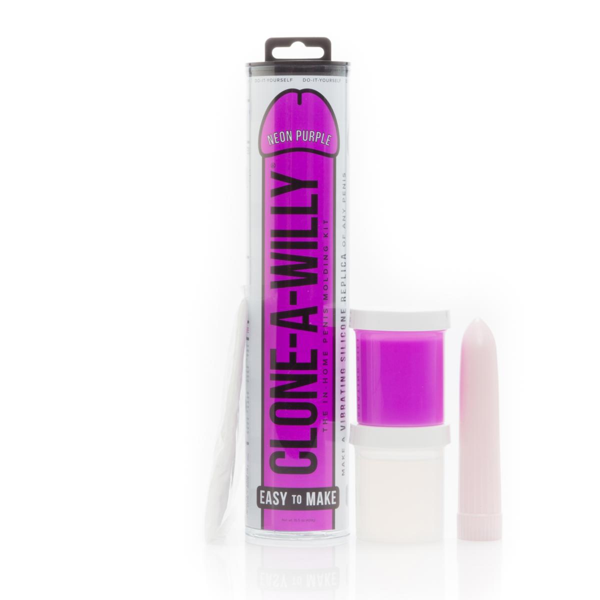 Clone-A-Willy Vibrating Kit Neon Purple