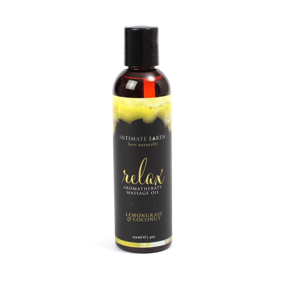 Intimate Earth Massage Oil - Lemongrass & Coconut