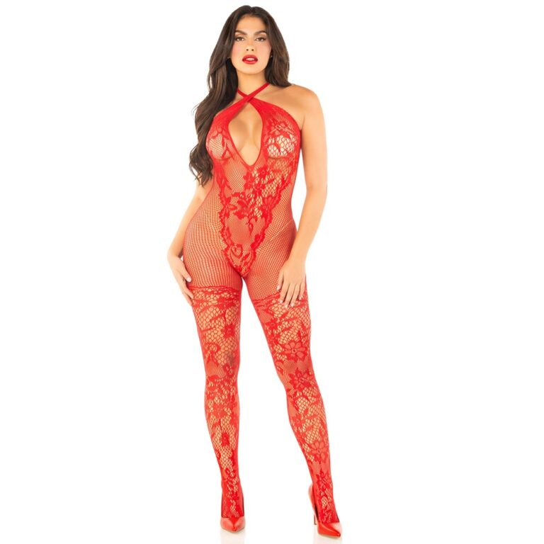 Crossover Halter Bodystocking