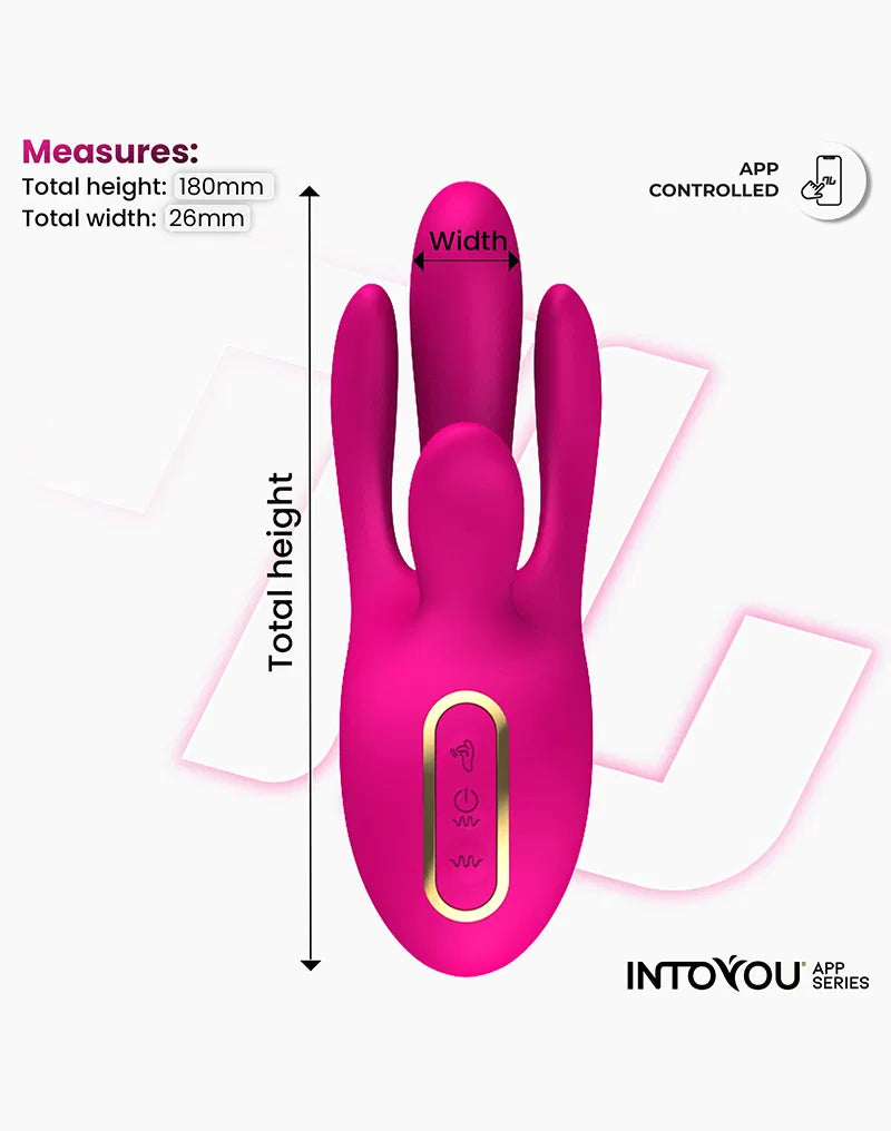 Derek - Vibrator With Finger Movement, 3 Motors & App Controlled