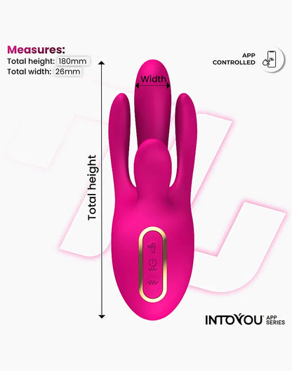 Derek - Vibrator With Finger Movement, 3 Motors & App Controlled