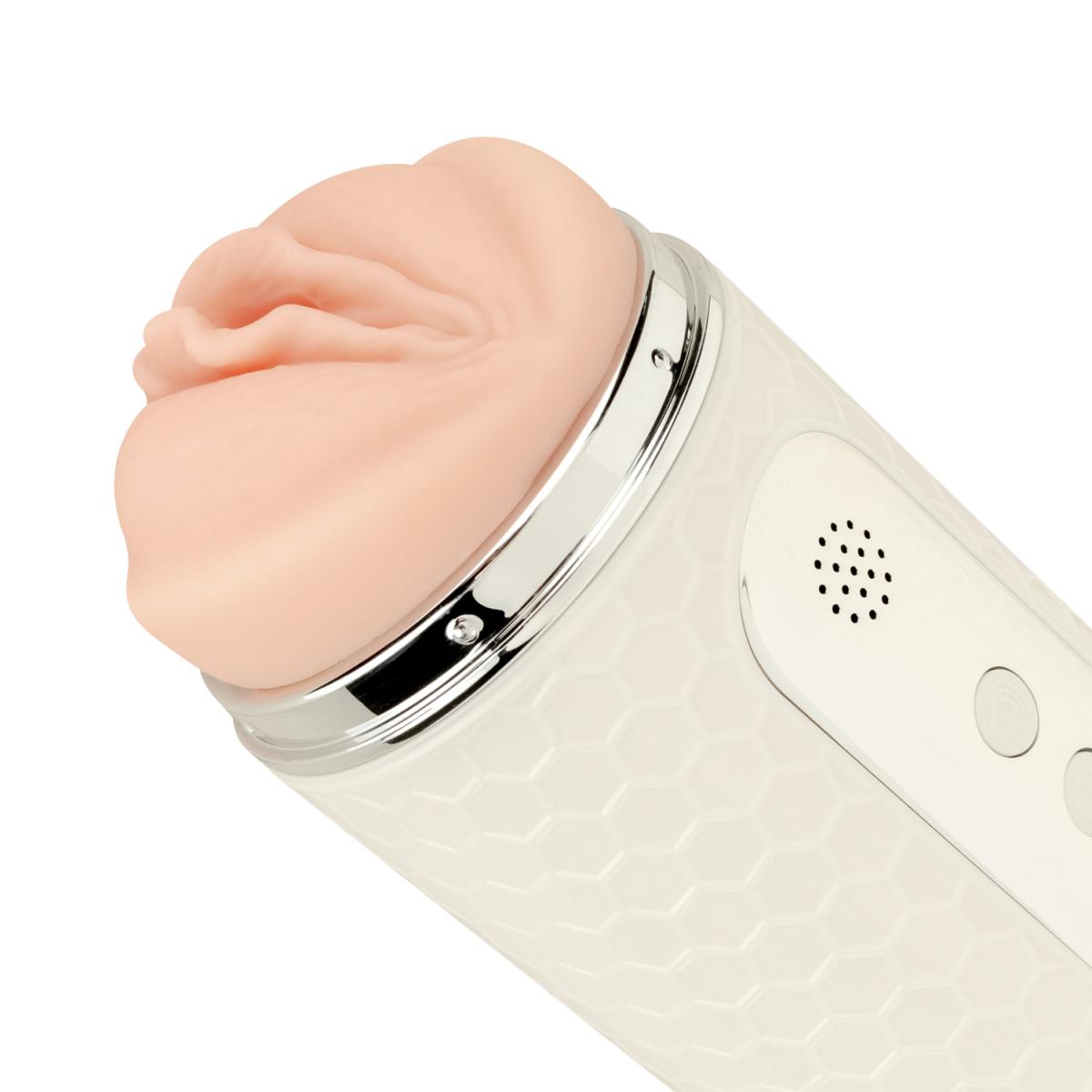 Double Sided Vibrating Masturbator With Sexy Sounds