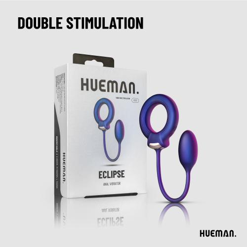 Hueman - Eclipse Cock Ring With Anal Ball