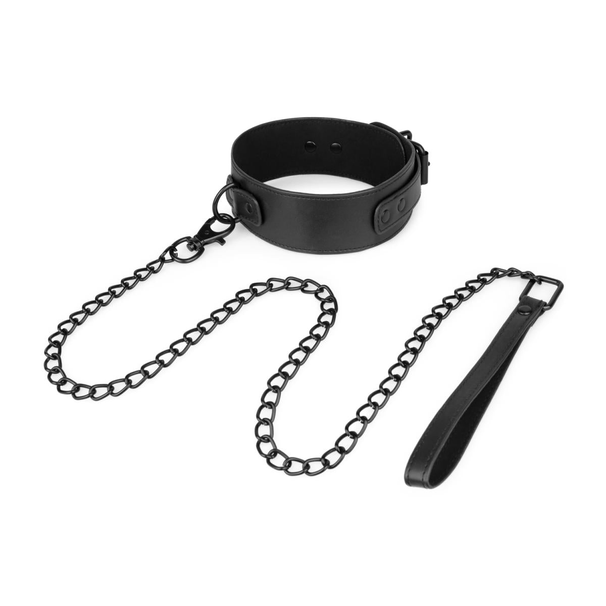 Faux Leather Collar & Leash