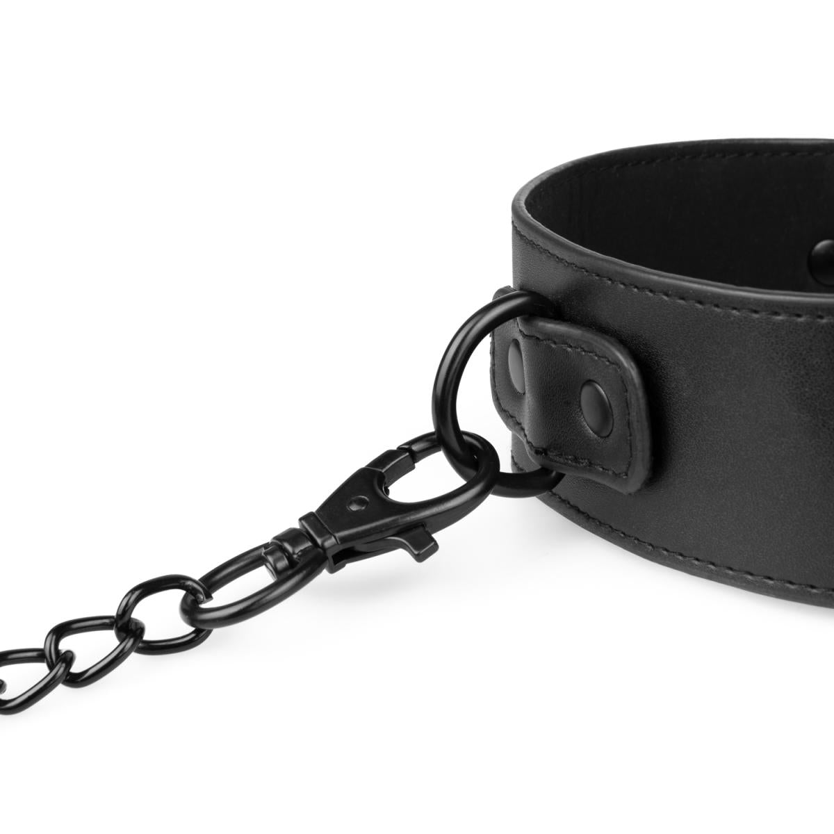 Faux Leather Collar & Leash