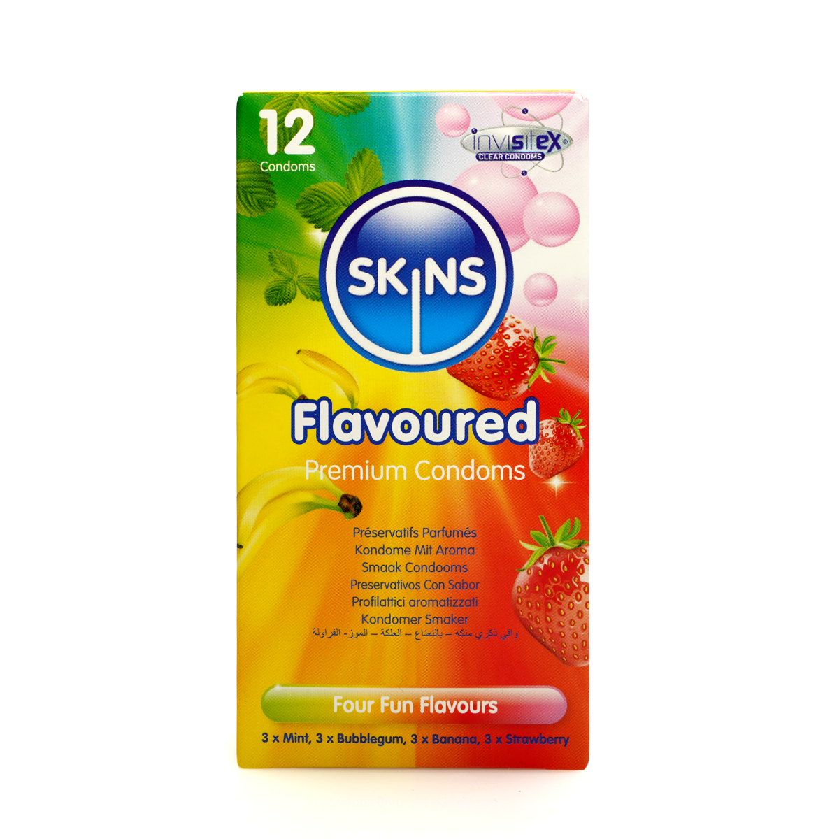 Skins Flavoured Condoms - Four Flavours