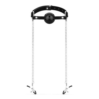 Ball Gag With Nipple Clamps
