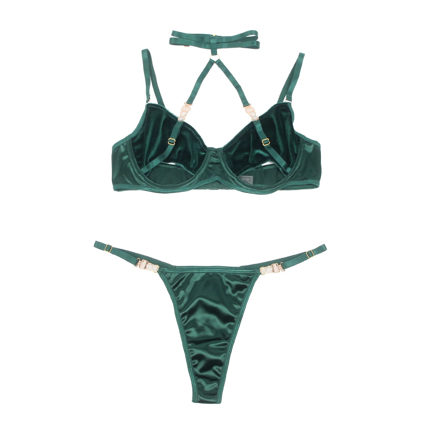 Hollow Cut Bra Set