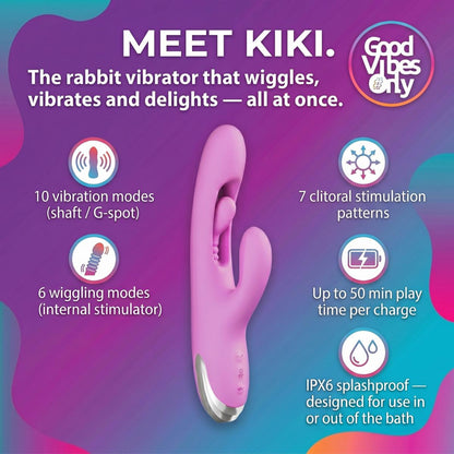 Kiki Rabbit With Wiggling Finger For G-Spot