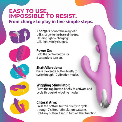 Kiki Rabbit With Wiggling Finger For G-Spot