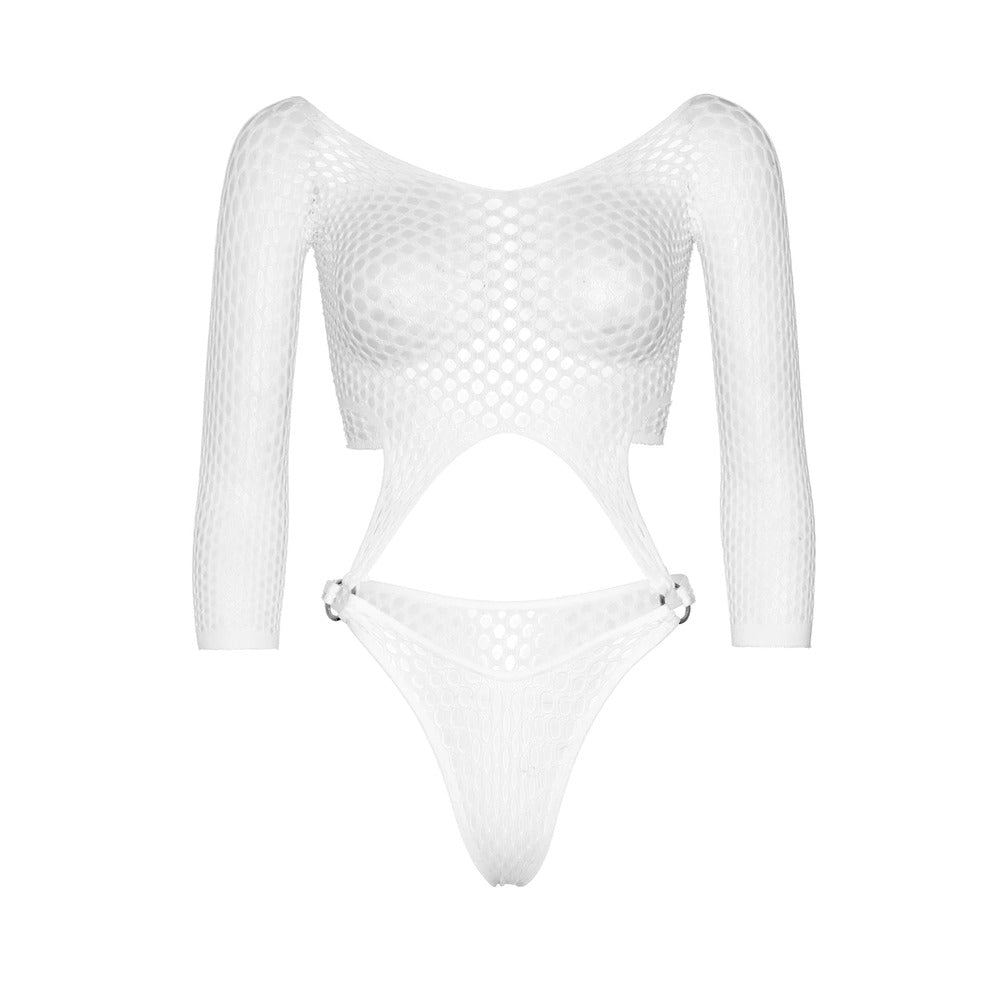 Leg Avenue Top Bodysuit White - One Size