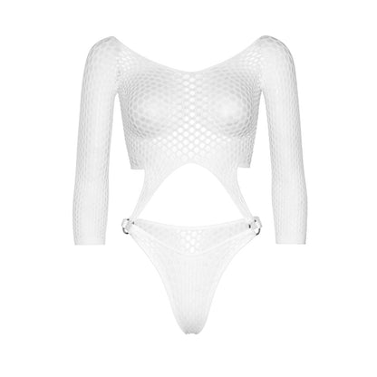 Leg Avenue Top Bodysuit White - One Size
