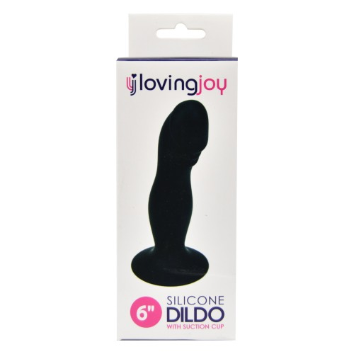 Loving Joy 6 Inch Silicone Dildo With Suction Cup