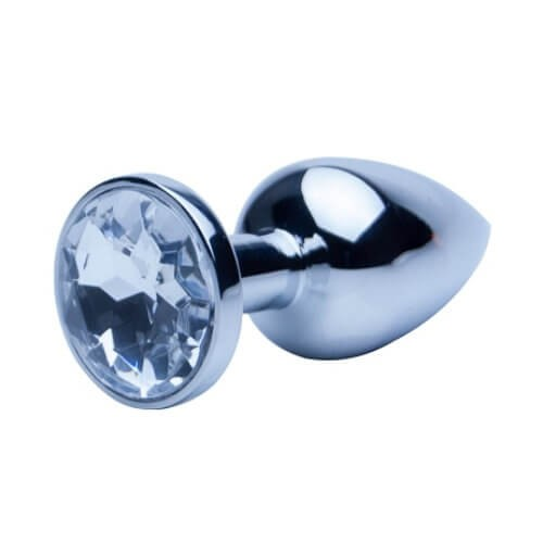 Precious Metals Silver Large Butt Plug