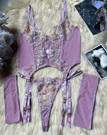 Lavender Basque Set