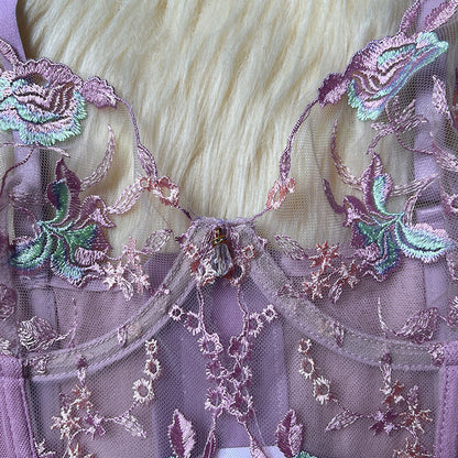 Lavender Basque Set
