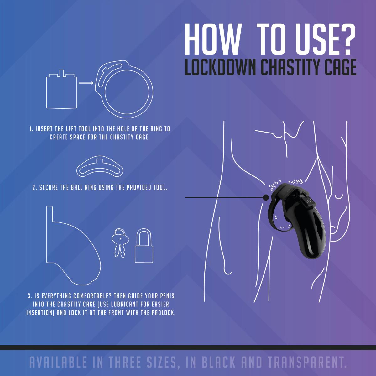 Lockdown Chastity Cage - Large