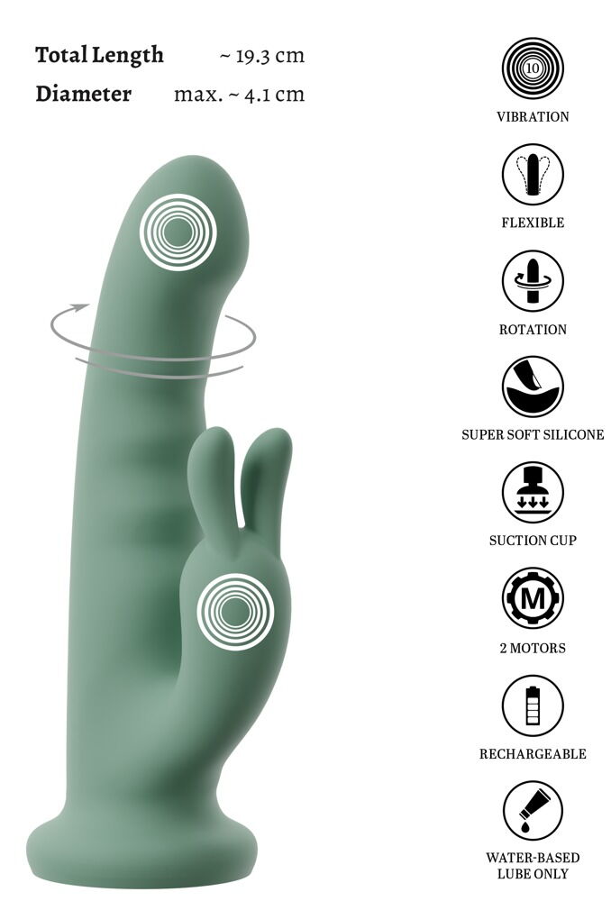 Luvio Soft Rotating Vibration With Suction Cup