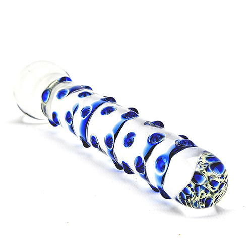 Nubby Textured Glass Dildo