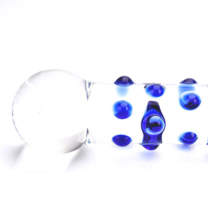 Nubby Textured Glass Dildo