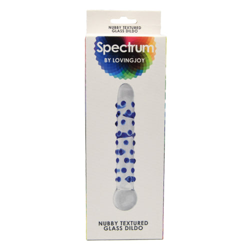 Nubby Textured Glass Dildo