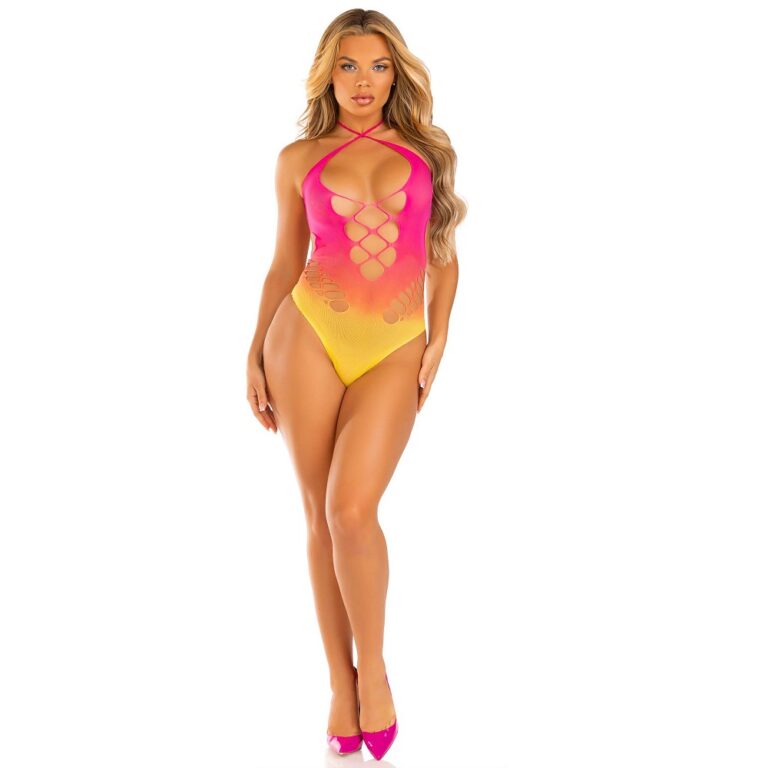 Leg Avenue - Ombre Halter Bodysuit