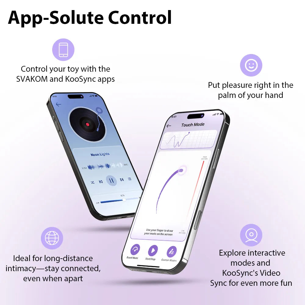 SVAKOM - Plume Brush Tail App Controlled Bullet/Egg