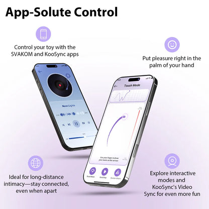 SVAKOM - Plume Brush Tail App Controlled Bullet/Egg