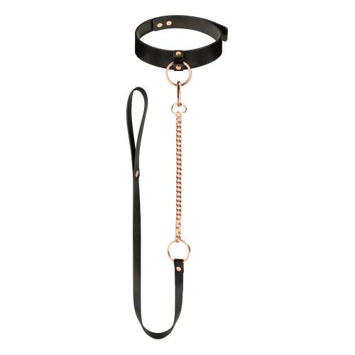 Rosy Gold Collar And Leash