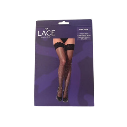 Fishnet Rhinestone Hold Ups