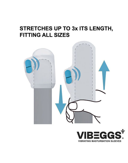 VibeEggs Vibrating Masturbator - Ribs Delight