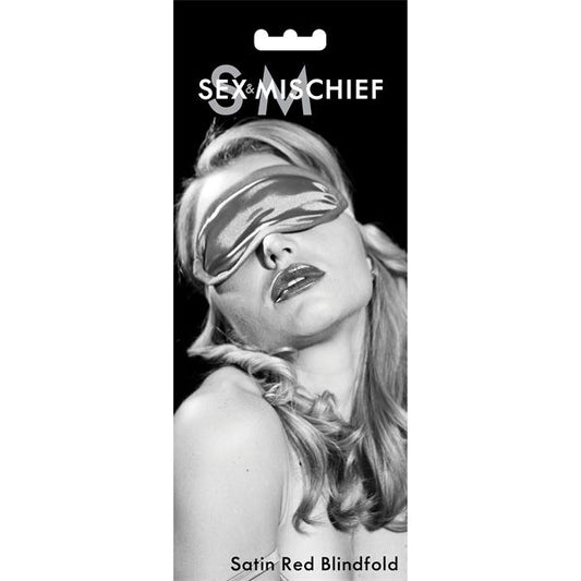 S&M Satin Blindfold Red