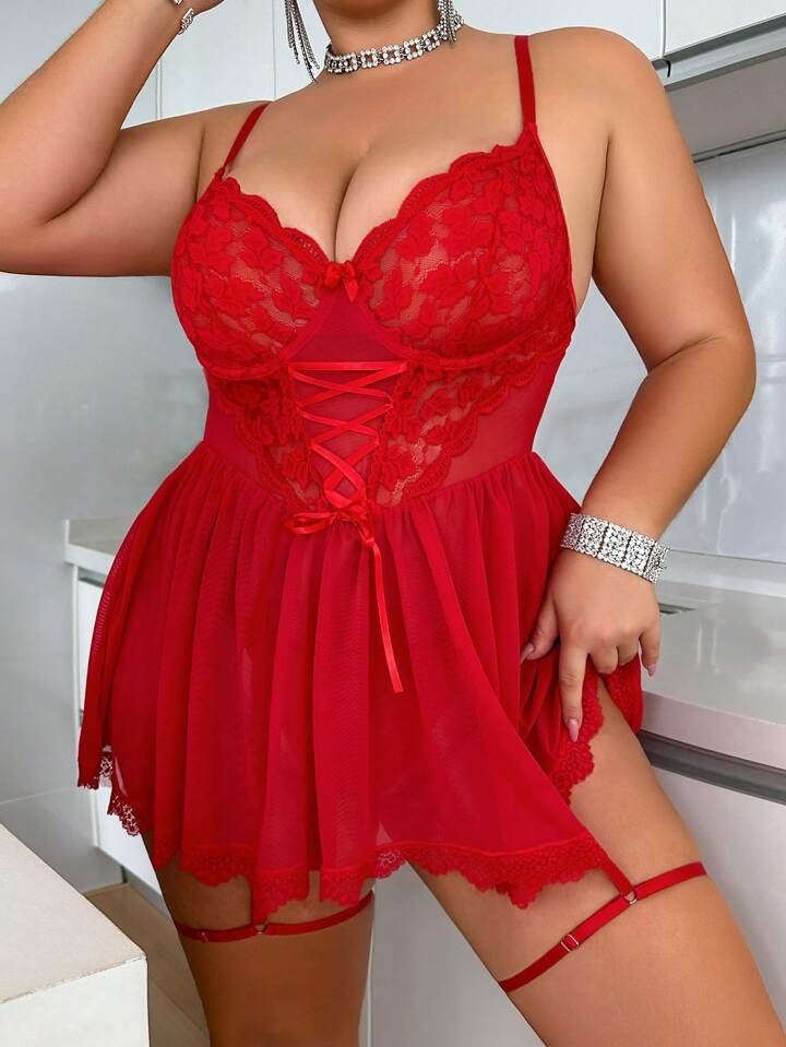 Scarlet Babydoll & Matching G-String
