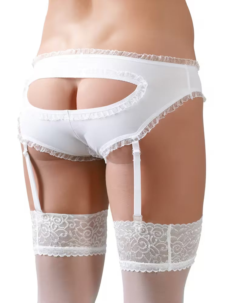 Schoolgirl Crotchless 4 Piece Costume